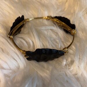 Elegant Black and Gold Women's Bracelet